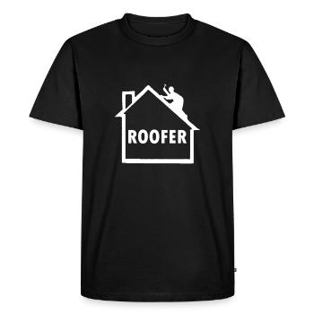 Couvreurs - T-shirt Premium bio Homme - noir - Devant - Nico (187cm)