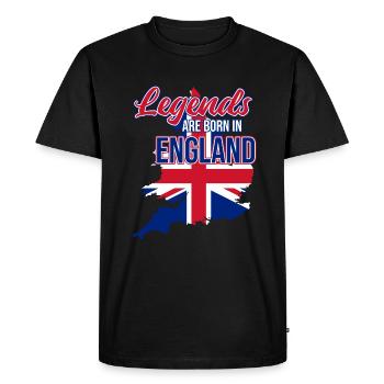 Angleterre - T-shirt Premium bio Homme - noir - Devant - Nico (187cm)