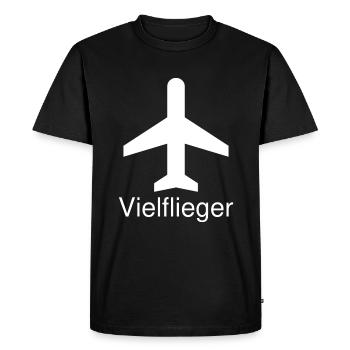 HBL Voyageur fréquent white 6d4a3edae1d7a7e7964337011a - T-shirt Premium bio Homme - noir - Devant - Nico (187cm)