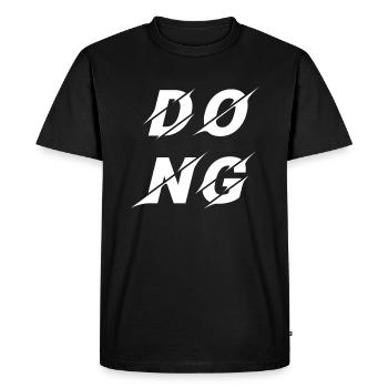 DONG Signes Carrés - T-shirt Premium bio Homme - noir - Devant - Nico (187cm)