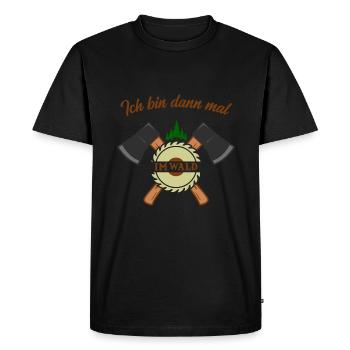 I'll be a lumberjack forest worker in the forest - Men's Premium Organic T-Shirt - black - Front - Nico (187cm)