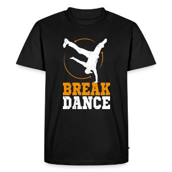 Breakdance hip hop appui renversé bboying - T-shirt Premium bio Homme - noir - Devant - Nico (187cm)