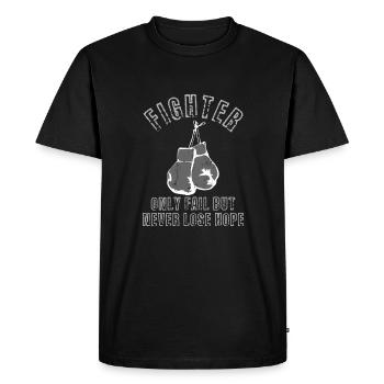 Boxing boxing gloves - Men's Premium Organic T-Shirt - black - Front - Nico (187cm)