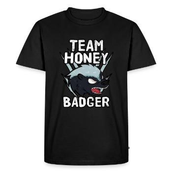 Team Honey Badger - T-shirt Premium bio Homme - noir - Devant - Nico (187cm)