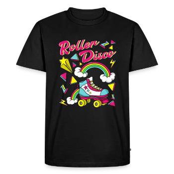 Discothèque à rouleaux - T-shirt Premium bio Homme - noir - Devant - Nico (187cm)