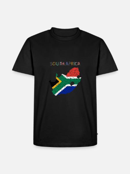 South Africa - Art Design - Men's Premium Organic T-Shirt - black