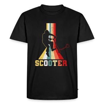 Idée cadeau Scooter stunt kick scooter - T-shirt Premium bio Homme - noir - Devant - Nico (187cm)