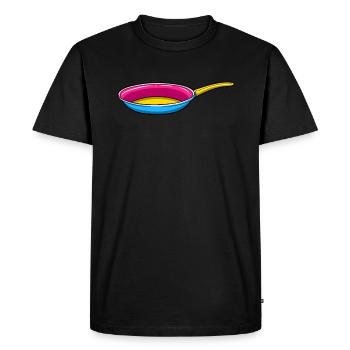 Pan pansexuel - T-shirt Premium bio Homme - noir - Devant - Nico (187cm)