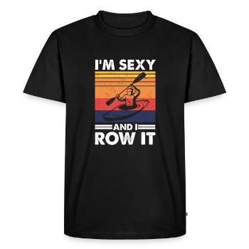 Je suis sexy et je l’ai, funny Kayak Bateau - T-shirt Premium bio Homme - noir - Devant - Nico (187cm)