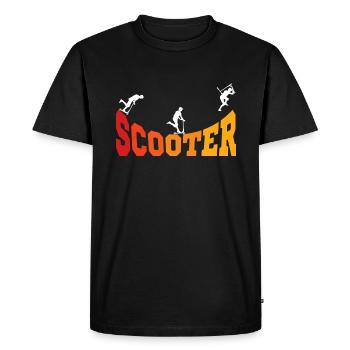 Scooter Scooter Cascade Trottinette de scooter - T-shirt Premium bio Homme - noir - Devant - Nico (187cm)
