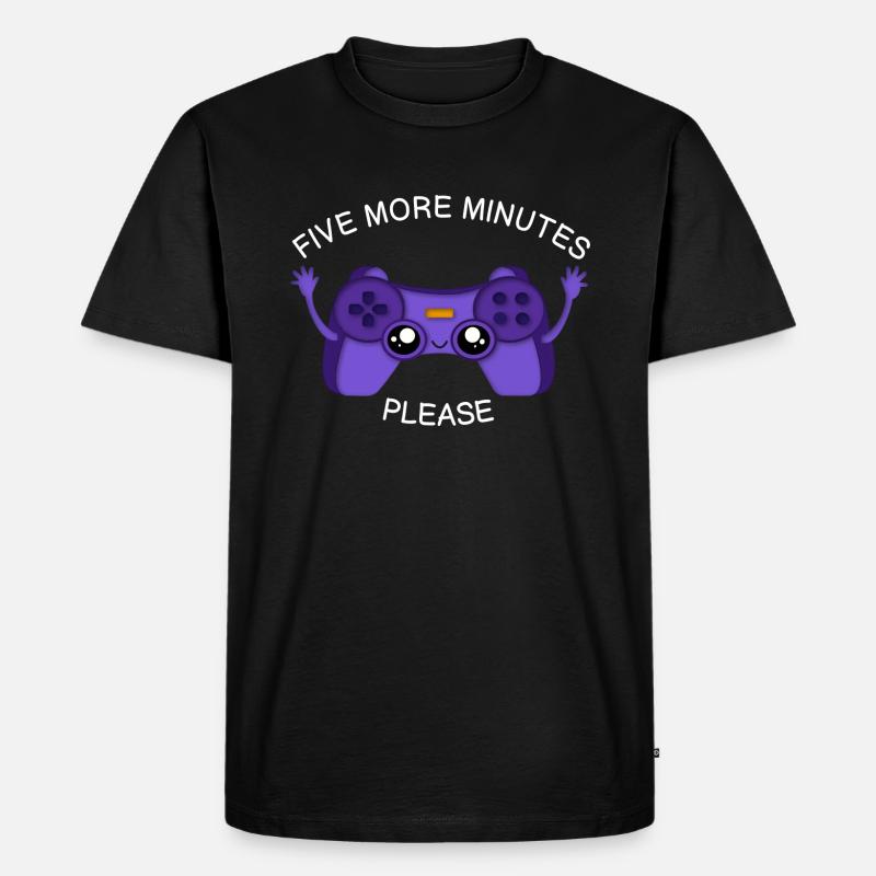 Süßer Controller Gaming - Männer Premium Bio T-Shirt - Schwarz