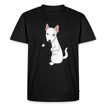 Bull Terrier Lovers Dogs Dear Bull Terrier - Men's Premium Organic T-Shirt - black - Front - Nico (187cm)