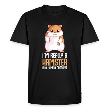 Hamster Pet Girls Enfants - T-shirt Premium bio Homme - noir - Devant - Nico (187cm)