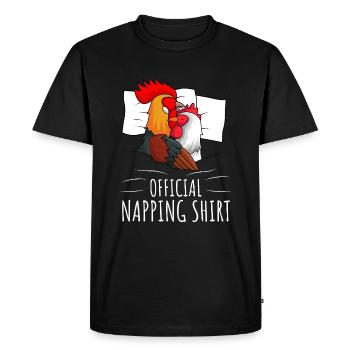 Poulet Chemise de couchage Poulet Cadeau de poulet - T-shirt Premium bio Homme - noir - Devant - Nico (187cm)