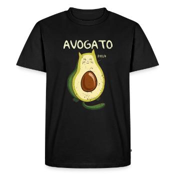 végétalien végétarien nourriture saine veganfood bio - T-shirt Premium bio Homme - noir - Devant - Nico (187cm)