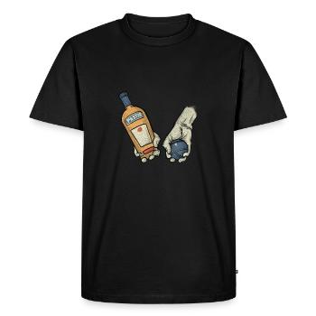 Marseille Pastis Apero Petanque - T-shirt Premium bio Homme - noir - Devant - Nico (187cm)