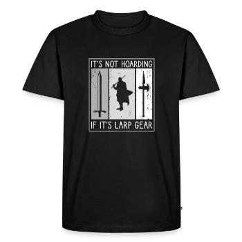 Ce n’est pas de la thésaurisation si c’est du GN amusant LARP - T-shirt Premium bio Homme - noir - Devant - Nico (187cm)