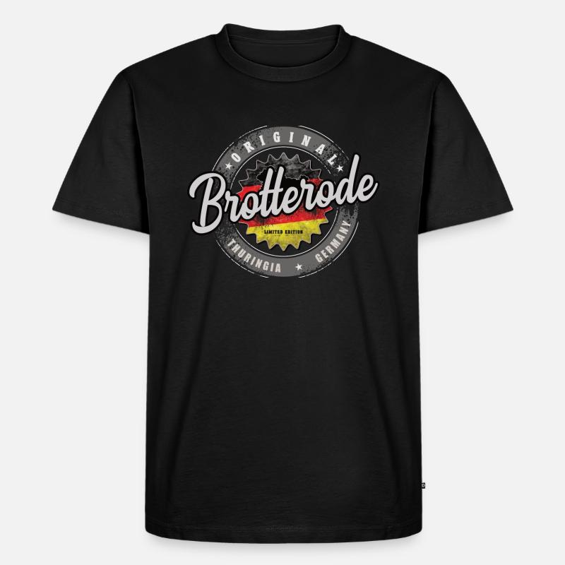 Original Germany Thüringen Brotterode - Männer Premium Bio T-Shirt - Schwarz