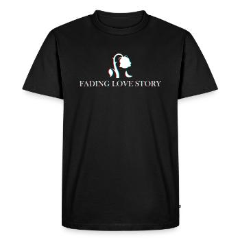 Histoire d’amour qui s’estompe - T-shirt Premium bio Homme - noir - Devant - Nico (187cm)