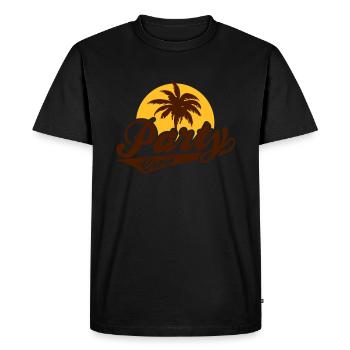 Party Crew - T-shirt Premium bio Homme - noir - Devant - Nico (187cm)