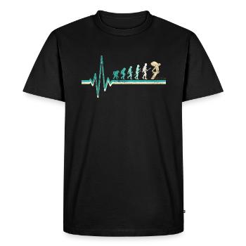 Nageurs nageurs Evolution - T-shirt Premium bio Homme - noir - Devant - Nico (187cm)