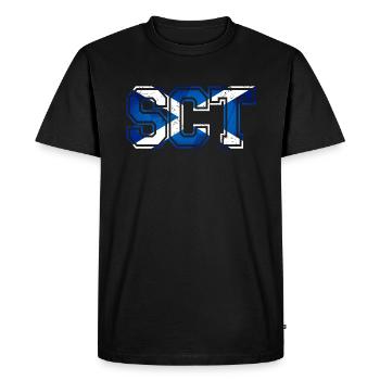 SCT Écosse - T-shirt Premium bio Homme - noir - Devant - Nico (187cm)