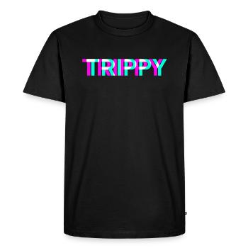 Techno Raver Retro EDM Raver - T-shirt Premium bio Homme - noir - Devant - Nico (187cm)