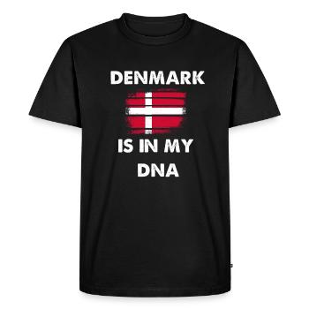 Denmark - Men's Premium Organic T-Shirt - black - Front - Nico (187cm)