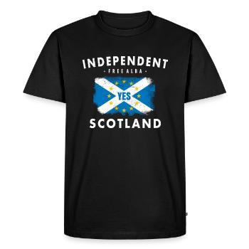 INDEPENDENT SCOTLAND FREE ALBA INDEPENDENCE GIFT - T-shirt Premium bio Homme - noir - Devant - Nico (187cm)