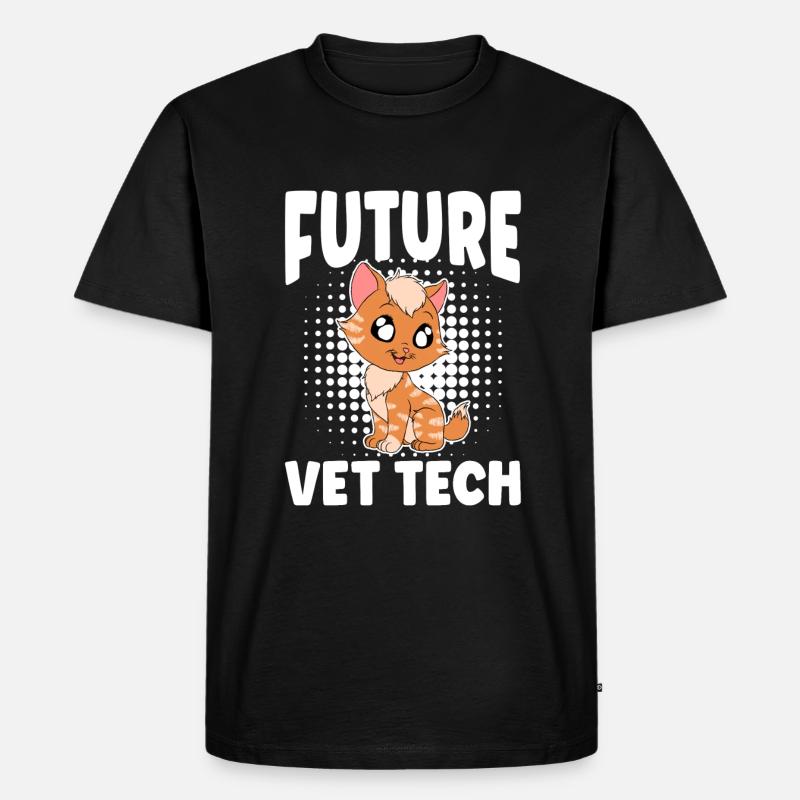 Future Vet Tech - Männer Premium Bio T-Shirt - Schwarz