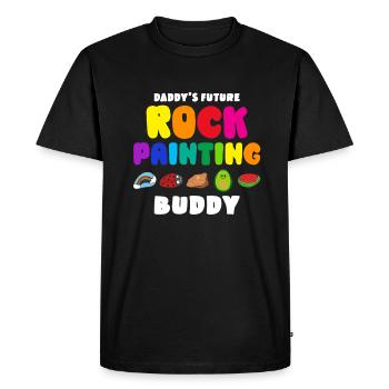 Le futur copain de peinture rupestre de papa - T-shirt Premium bio Homme - noir - Devant - Nico (187cm)