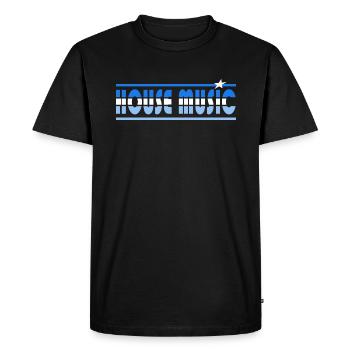 Musique house rétro - T-shirt Premium bio Homme - noir - Devant - Nico (187cm)