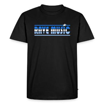 Rave Music Retro - T-shirt Premium bio Homme - noir - Devant - Nico (187cm)