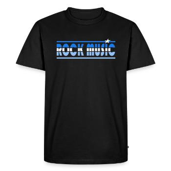 Rock Music Retro - Men's Premium Organic T-Shirt - black - Front - Nico (187cm)