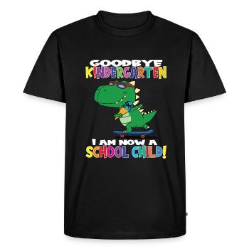 Au revoir la maternelle, je suis un écolier maintenant ! - T-shirt Premium bio Homme - noir - Devant - Nico (187cm)