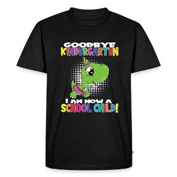 Au revoir la maternelle, je suis un écolier maintenant ! - T-shirt Premium bio Homme - noir - Devant - Nico (187cm)
