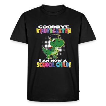 Au revoir la maternelle, je suis un écolier maintenant ! - T-shirt Premium bio Homme - noir - Devant - Nico (187cm)