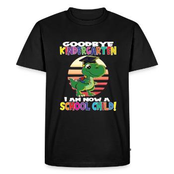 Au revoir la maternelle, je suis un écolier maintenant ! - T-shirt Premium bio Homme - noir - Devant - Nico (187cm)