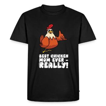 La meilleure mère de poulet de tous les temps - T-shirt Premium bio Homme - noir - Devant - Nico (187cm)