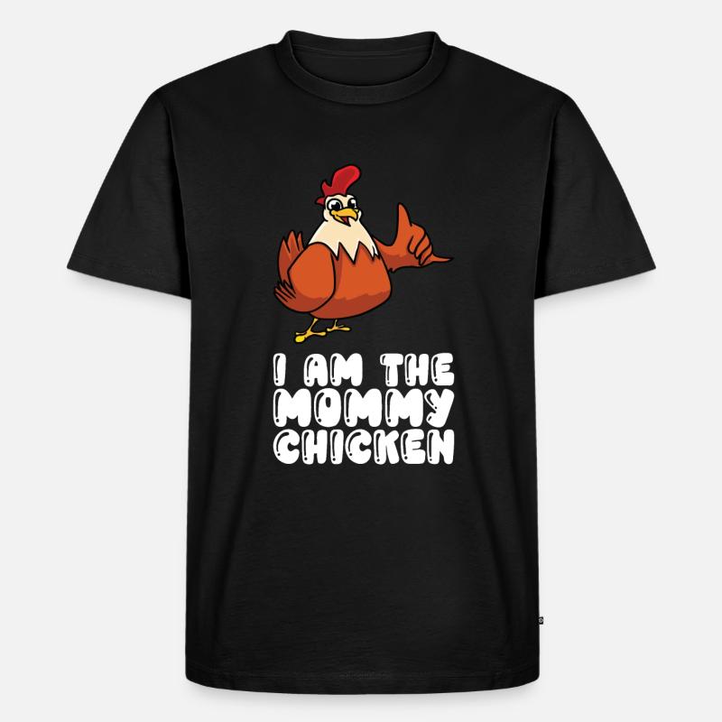 Ich Bin Das Mutterhuhn - Männer Premium Bio T-Shirt - Schwarz
