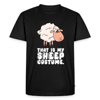This is my sheep costume - Men's Premium Organic T-Shirt - black - Front - Nico (187cm)