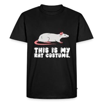 C’est mon costume de rat - T-shirt Premium bio Homme - noir - Devant - Nico (187cm)