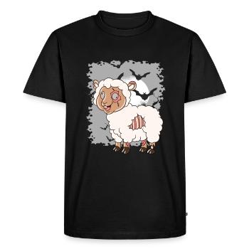 Halloween Zombie Sheep Halloween - Men's Premium Organic T-Shirt - black - Front - Nico (187cm)