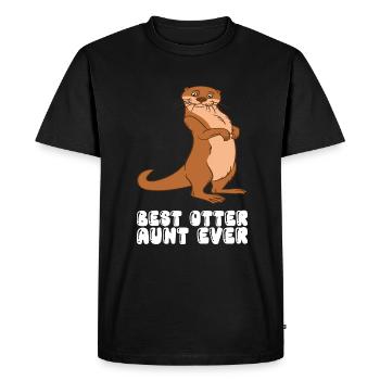 Cute otter puns and otter jokes - Men's Premium Organic T-Shirt - black - Front - Nico (187cm)