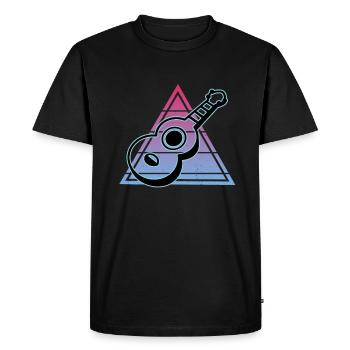 Ukulélés Vitage - T-shirt Premium bio Homme - noir - Devant - Nico (187cm)