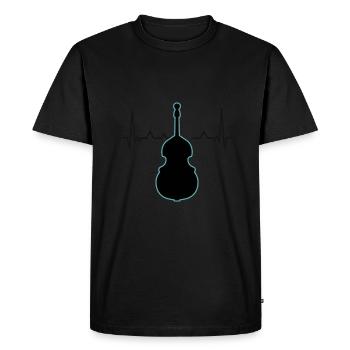 Contrebasse - T-shirt Premium bio Homme - noir - Devant - Nico (187cm)