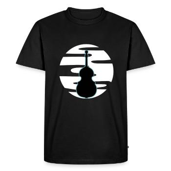 Contrebasse - T-shirt Premium bio Homme - noir - Devant - Nico (187cm)