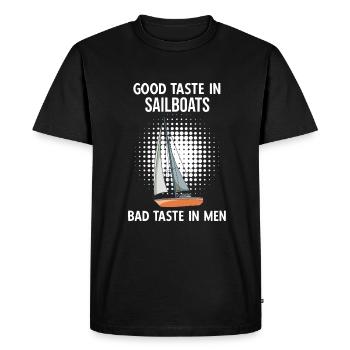Voilier Bon Goût Dans Les Voiliers Mauvais Goût Im Men - T-shirt Premium bio Homme - noir - Devant - Nico (187cm)