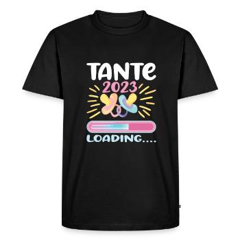 Tante 2023 - T-shirt Premium bio Homme - noir - Devant - Nico (187cm)
