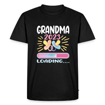 Grandma 2023 Loading - Men's Premium Organic T-Shirt - black - Front - Nico (187cm)